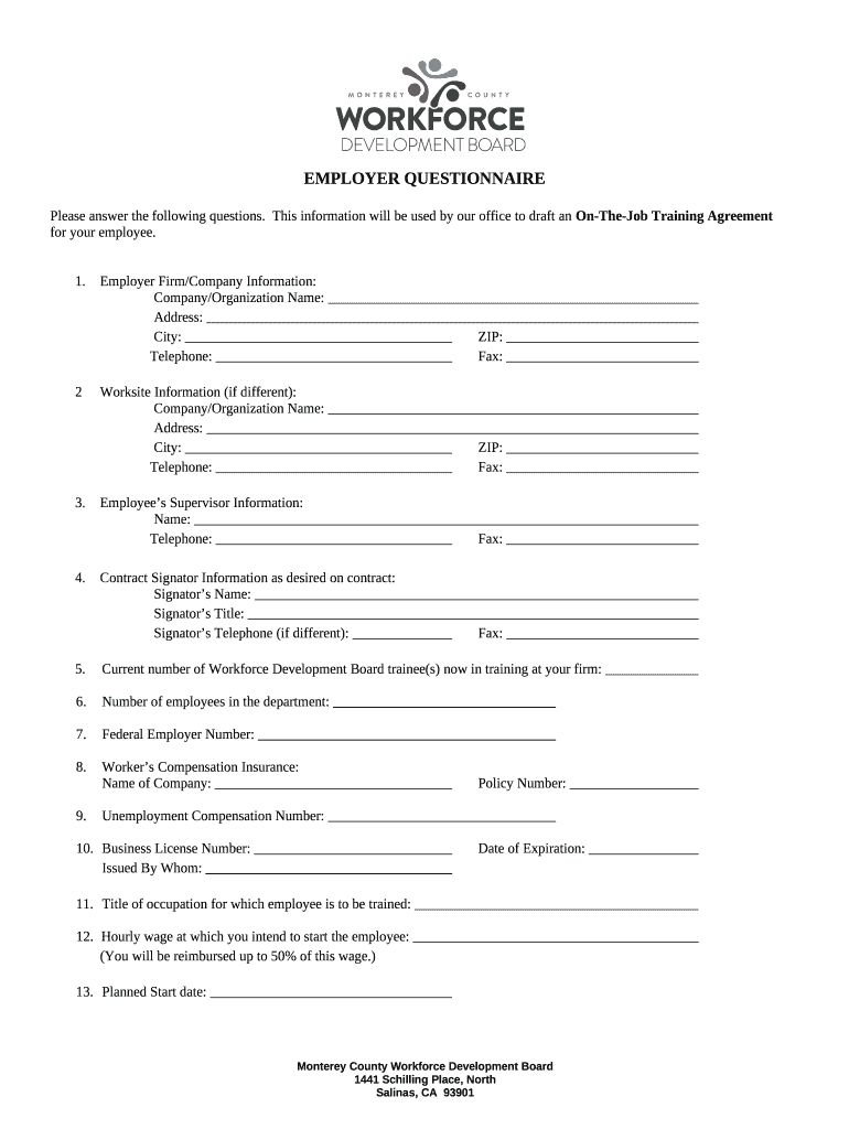 company training agreement template Doc Template  pdfFiller Intended For training agreement between employer and employee template