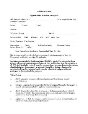 IRB Application Form - Universidad Central del Caribe