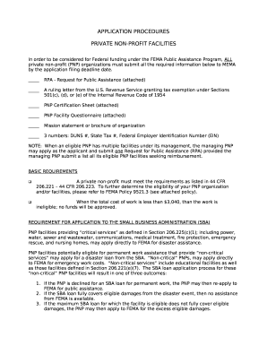 Public Assistance: Local, State, Tribal and Private Non ...