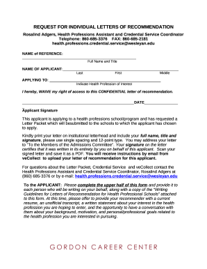 Credential Service, Students, Gordon Career Center ...