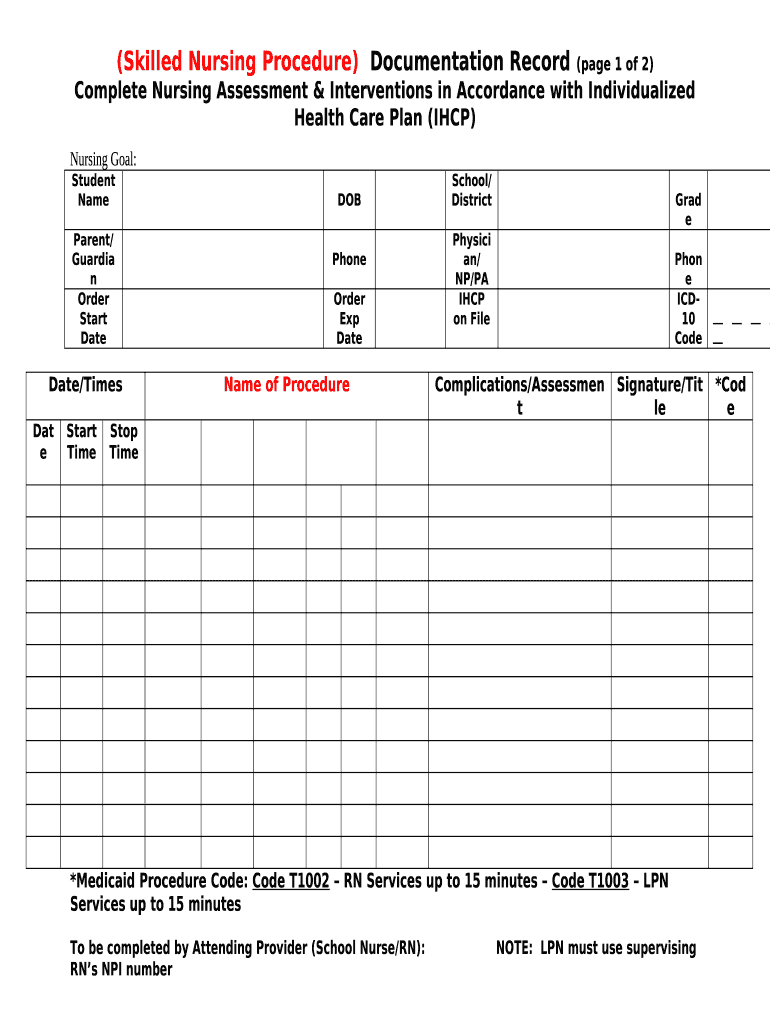 printable tube feeding log Preview on Page 1