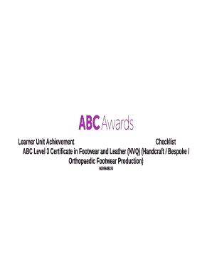 Level 3 Certificate in Footwear and Leather (NVQ) (Handcraft ...