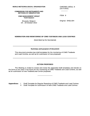 Commission for Instruments and Methods of Observation (CIMO)