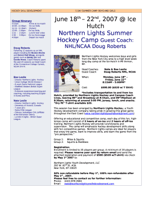 On-Ice Clinics/Day/Summer Camps - Method Hockey