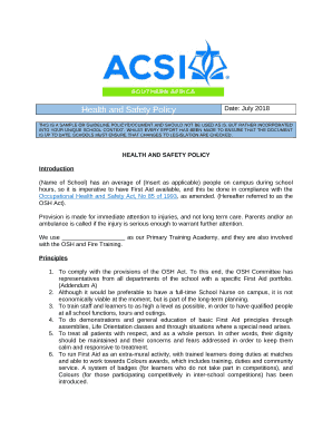 THIS IS A SAMPLE OR GUIDELINE POLICY/DOCUMENT AND SHOULD NOT BE USED AS IS, BUT RATHER INCORPORATED INTO YOUR UNIQUE SCHOOL CONTEXT