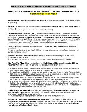 WESTSIDE HIGH SCHOOL CLUBS & ORGANIZATIONS