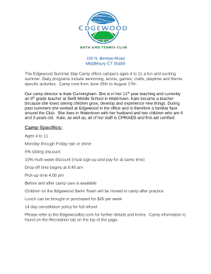 Summer Sports Camps For Preschool &amp; Youth - City of Stamford