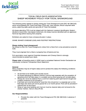 TOCAL FIELD DAYS ASSOCIATION