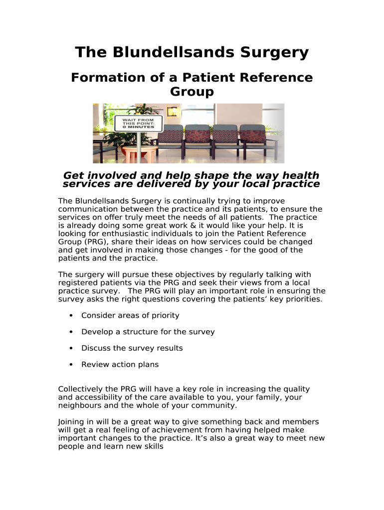 Blundellsands Surgery Doc Template pdfFiller
