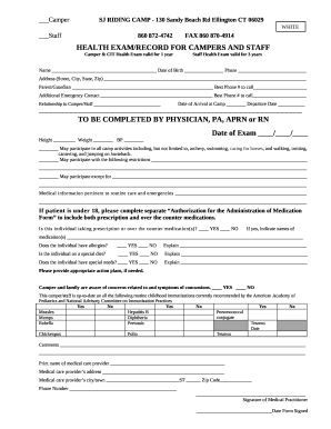 Forms - SJ Riding Camp