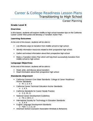 Transitioning to High School - Career &amp; College Readiness ...
