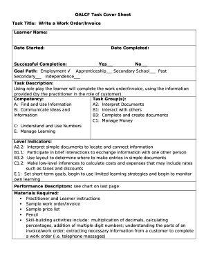 Oalcf task Cover Sheet Task Title - hestories.info