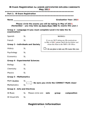 Assessment fees and services - International Baccalaureate