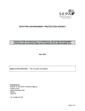 The Water Environment (Controlled Activities) (Scotland ...