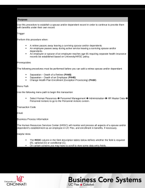 Add Retiree Spouse/Dependents