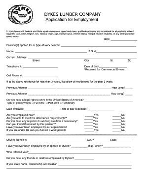 APPLICATION FOR EMPLOYMENT - Mind