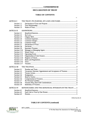 ARTICLE IThe Trust, Its Purpose, By-Laws and Name1