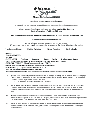If accepted you are required to enroll in SOCA 499 during the Spring 2020 semester