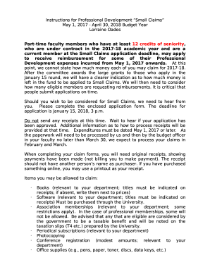 Important NoticeProfessional Development Small Claims