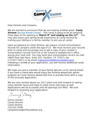 Camp Spring Break Camp March 9th and ending on the 11th