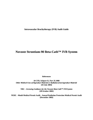 Licensing Guidance for Best Vascular, Inc., Beta-Cath IVB ...