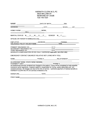 HARNATH CLERK M.D.,PC 2610 WILLIAM ST NEWFANE NY ...