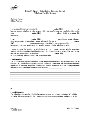 Letter of Authorization - Hotwire Communications