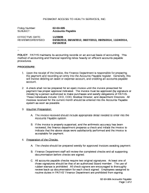 Piedmont access to health services policy no - PATHS