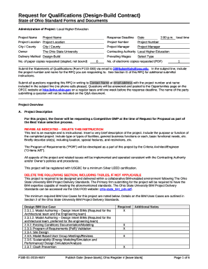 See Section G of this RFQ for additional submittal instructions