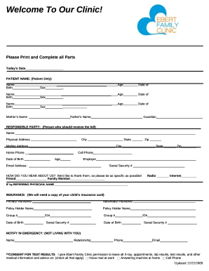 Scope Vision Care REGISTRATION FORM