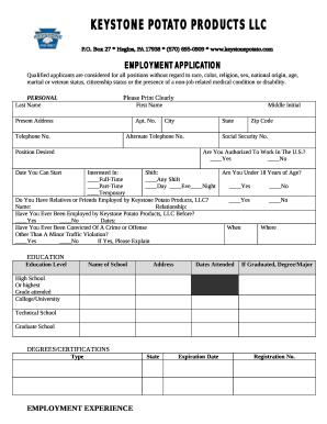 KEYSTONE POTATO PRODUCTS, LLC