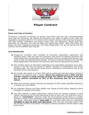 Rules &amp; Code of Conduct - Grimsby Ice Hockey Club
