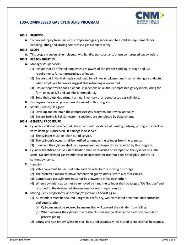 Fillable Online Compressed Gas Safety Program Ohio State University Fax Email Print pdfFiller