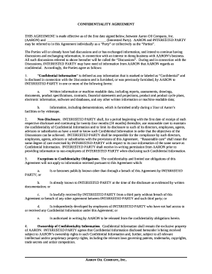 THIS AGREEMENT is made effective as of the first date signed below, between Aaron Oil Company, Inc