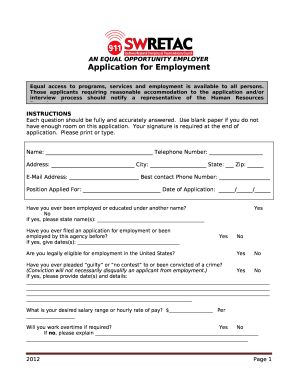 Your signature is required at the end of application