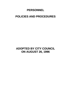 Personnel Policies &amp; Procedures - City of Lincoln City, OR
