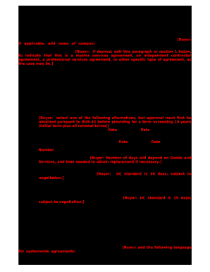 UCs Terms and Conditions of Purchase contains provisions ...