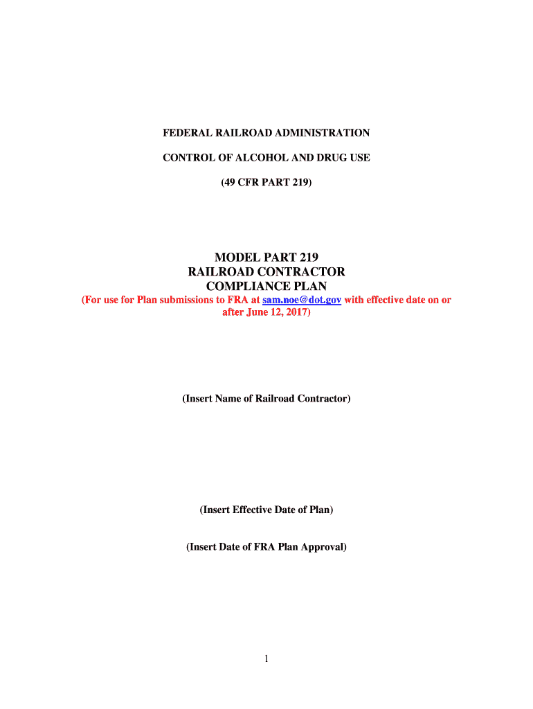 Drug and AlcoholFRA - Federal Railroad Administration - US ... Preview on Page 1
