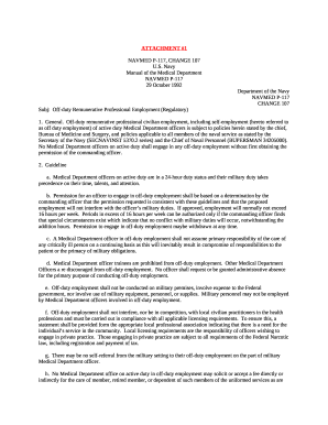 Permission to engage in off-duty employment maybe withdrawn at any time