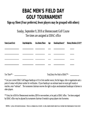 Field Day Sign-Up Form