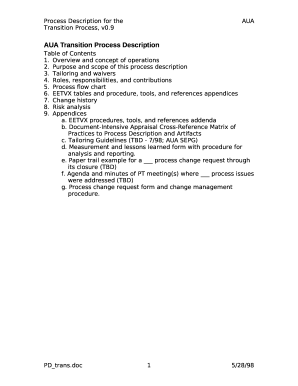 Transition Exam - 1 An outcome of the Transition Process is a ...