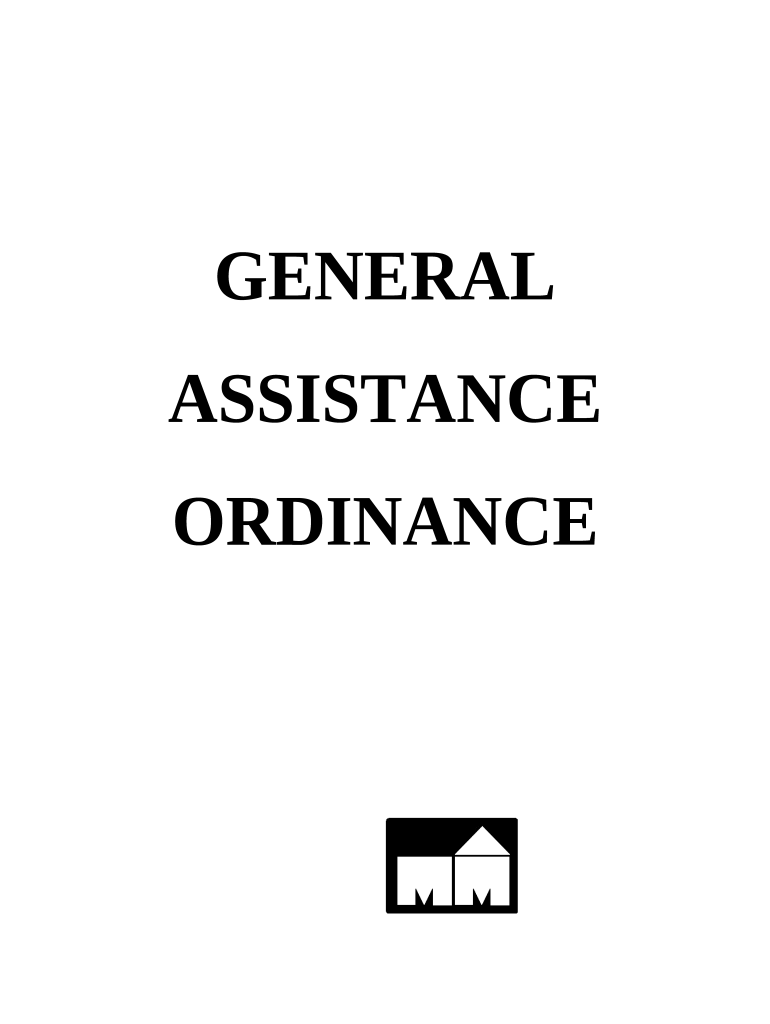 general assistance ordinance Town of Cape Elizabeth Doc Template
