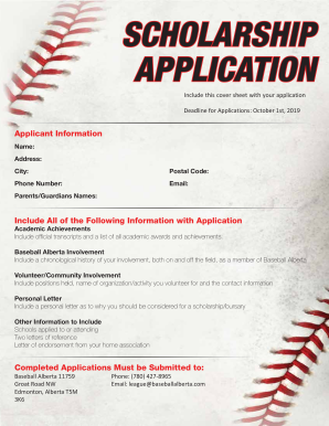 Include this cover sheet with your application