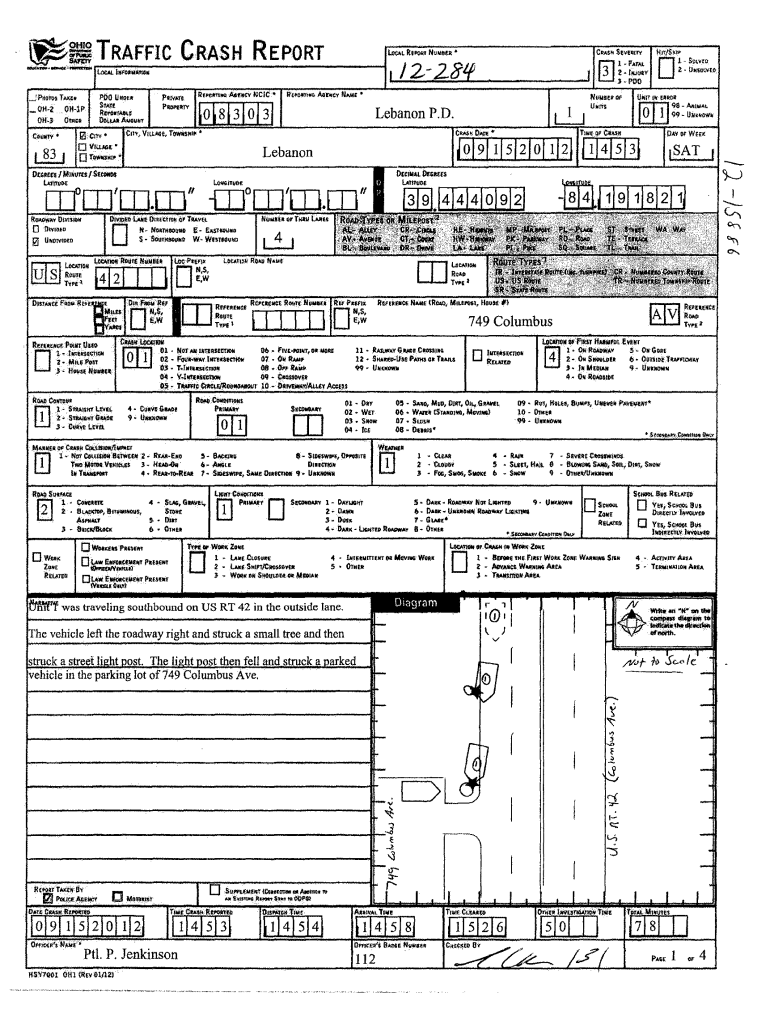 Fillable Online Official Zoning Map City of Lebanon Fax Email Print