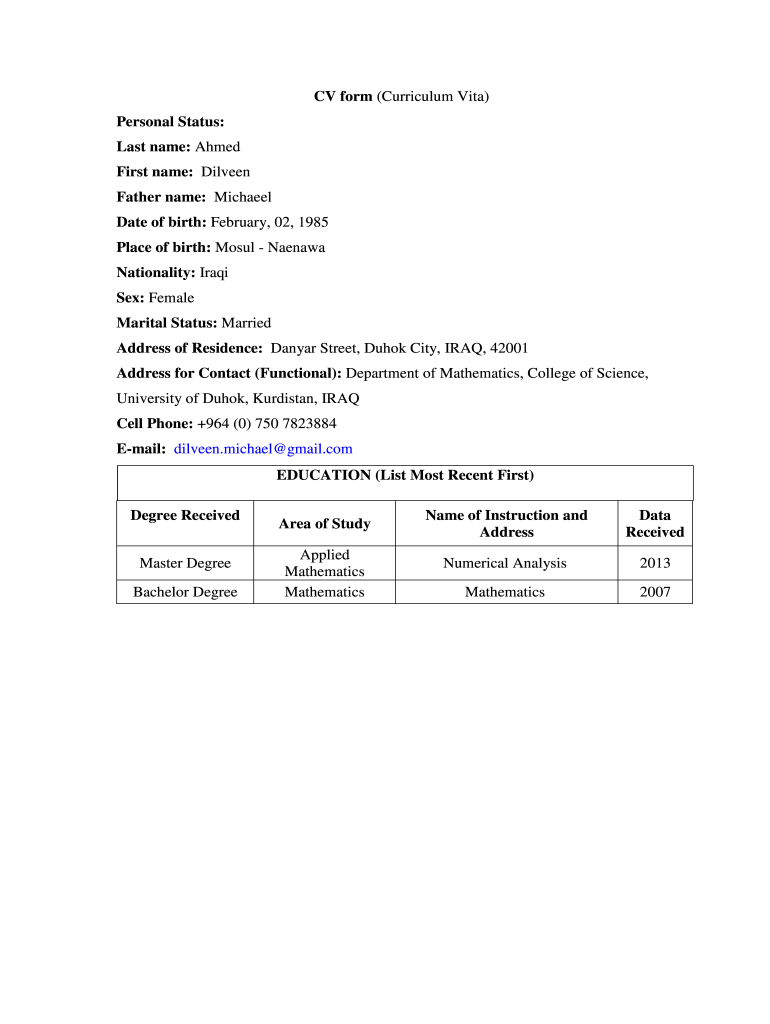 Form preview