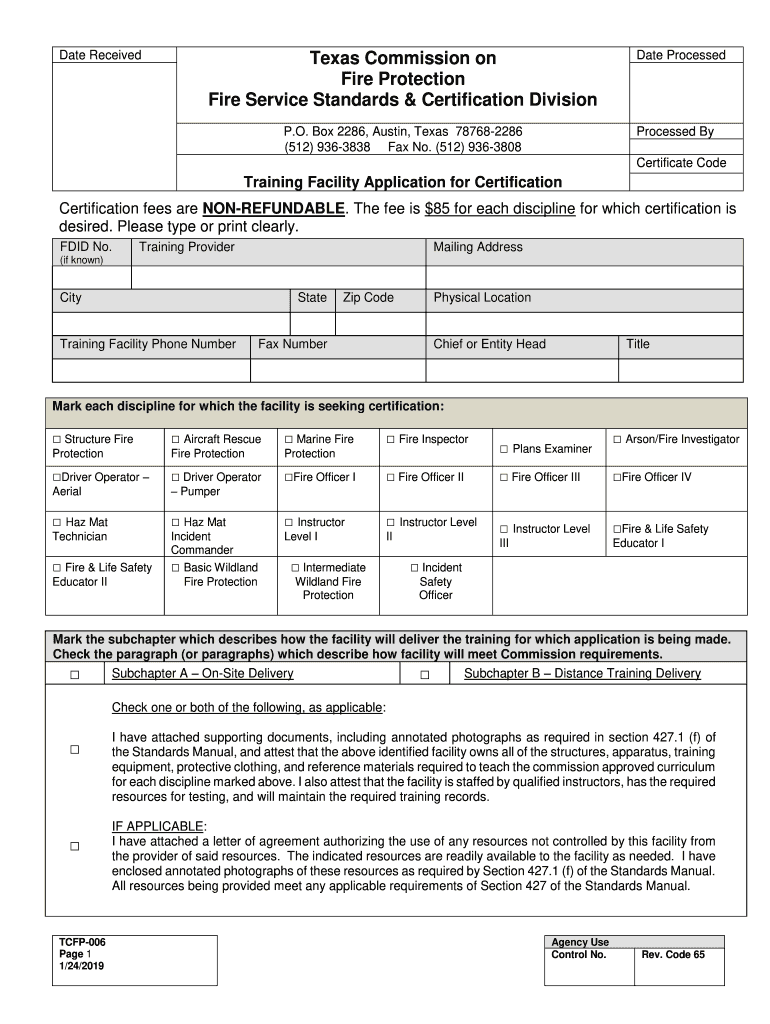 tcfp certification verification Preview on Page 1
