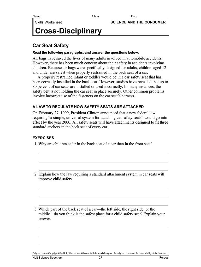 Fillable Online Gas Laws Save Lives The Chemistry Behind Airbags Fax