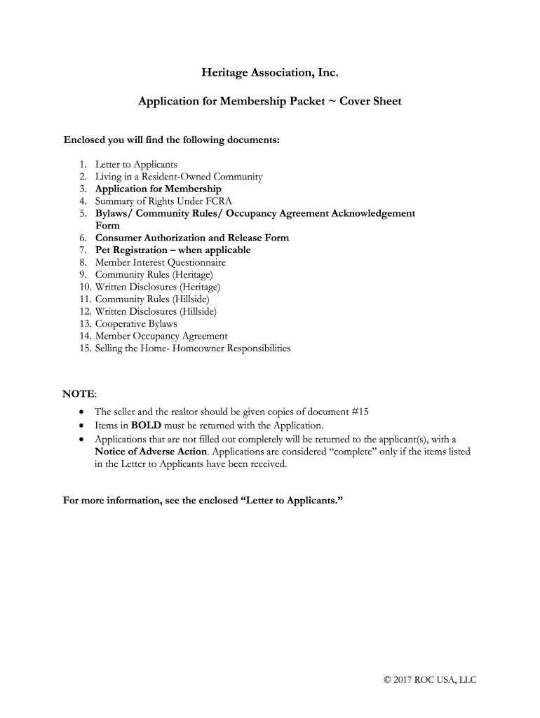 Fillable Online Enclosed you will find the following documents Fax