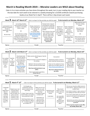 Fillable Online Week-by-Week Homework: Reading Comprehension Grade 4