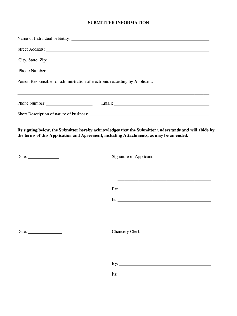 Fillable Online RANKIN COUNTY MS CHANCERY CLERK ELECTRONIC RECORDING